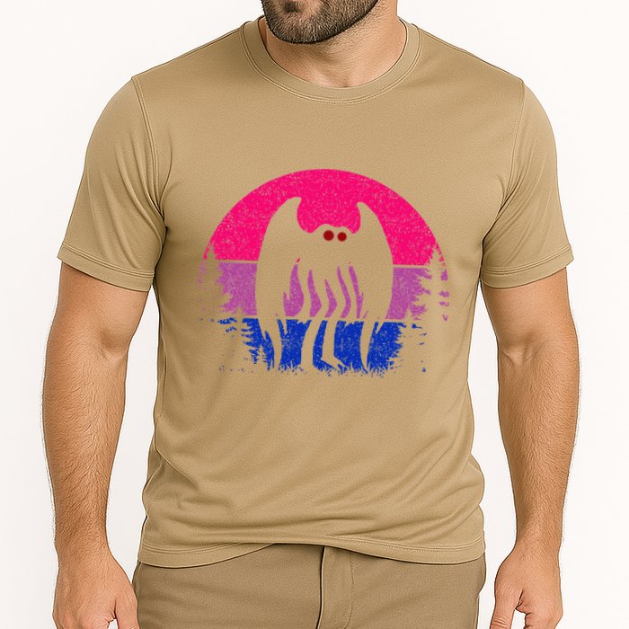 Retro Bi Mothman Bisexual Pride Point Pleasant Cryptid Performance Shirt