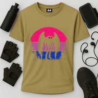 Retro Bi Mothman Bisexual Pride Point Pleasant Cryptid Performance Shirt