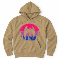 Retro Bi Mothman Bisexual Pride Point Pleasant Cryptid Hoodie
