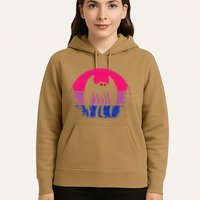 Retro Bi Mothman Bisexual Pride Point Pleasant Cryptid Hoodie