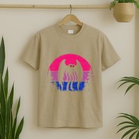 Retro Bi Mothman Bisexual Pride Point Pleasant Cryptid T-Shirt