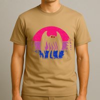 Retro Bi Mothman Bisexual Pride Point Pleasant Cryptid T-Shirt