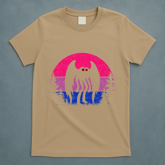 Retro Bi Mothman Bisexual Pride Point Pleasant Cryptid T-Shirt
