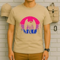 Retro Bi Mothman Bisexual Pride Point Pleasant Cryptid T-Shirt
