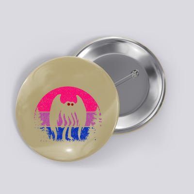 Retro Bi Mothman Bisexual Pride Point Pleasant Cryptid Button