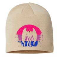 Retro Bi Mothman Bisexual Pride Point Pleasant Cryptid Sustainable Beanie