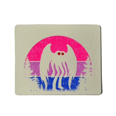 Retro Bi Mothman Bisexual Pride Point Pleasant Cryptid Mousepad