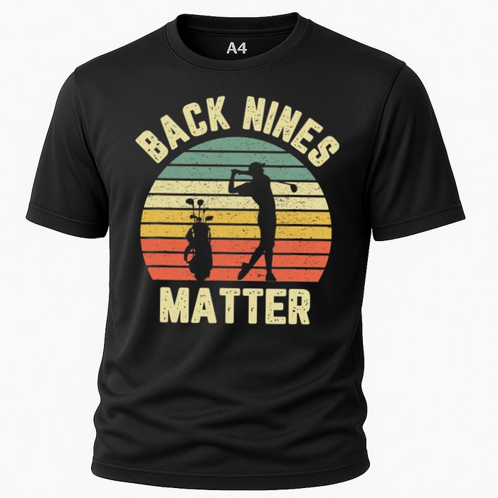 Retro Back Nines Matter Golfing Lover Golf Putt Cooling Performance Crew T-Shirt