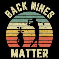 Retro Back Nines Matter Golfing Lover Golf Putt Button