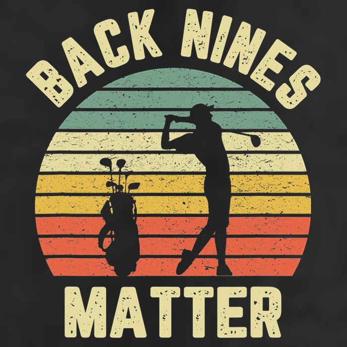 Retro Back Nines Matter Golfing Lover Golf Putt Golf Towel