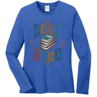 Reading Book Nerd Bookaholic Bookworm Retro Librarian Gift Ladies Long Sleeve Shirt