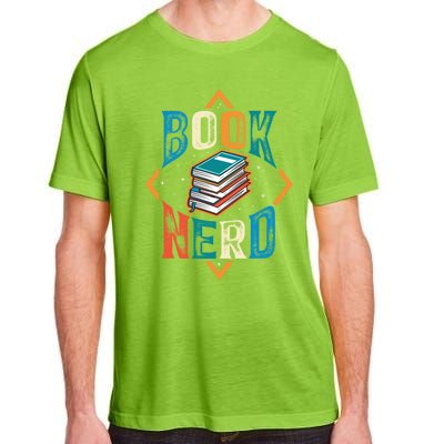 Reading Book Nerd Bookaholic Bookworm Retro Librarian Funny Gift Adult ChromaSoft Performance T-Shirt