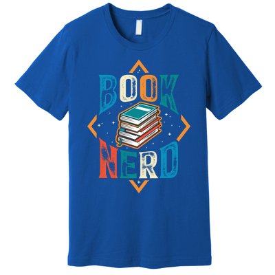 Reading Book Nerd Bookaholic Bookworm Retro Librarian Funny Gift Premium T-Shirt