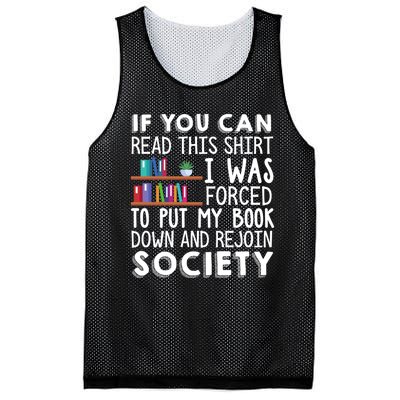 Reading Books Novels Funny Mesh Reversible Basketball Jersey Tank