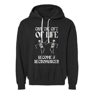 Rpg Become Necromancer Funny Gamer Garment-Dyed Fleece Hoodie