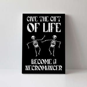 Rpg Become Necromancer Funny Gamer Canvas