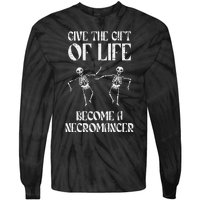 Rpg Become Necromancer Funny Gamer Tie-Dye Long Sleeve Shirt