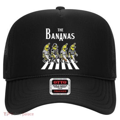 Retro Banana Novelty Women Funny Banana High Crown Mesh Back Trucker Hat