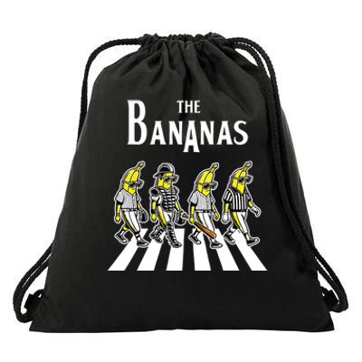 Retro Banana Novelty Women Funny Banana Drawstring Bag