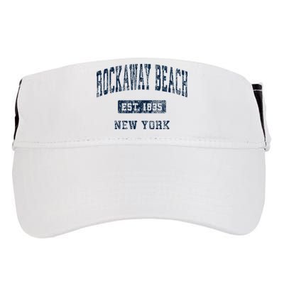 Rockaway Beach New York Ny Vintage Athletic Sports Design Adult Drive Performance Visor