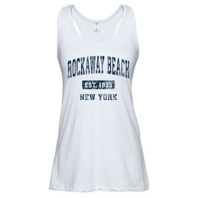 Rockaway Beach New York Ny Vintage Athletic Sports Design Ladies Essential Flowy Tank