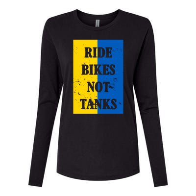 Ride Bikes Not Tanks Ukraine Womens Cotton Relaxed Long Sleeve T-Shirt