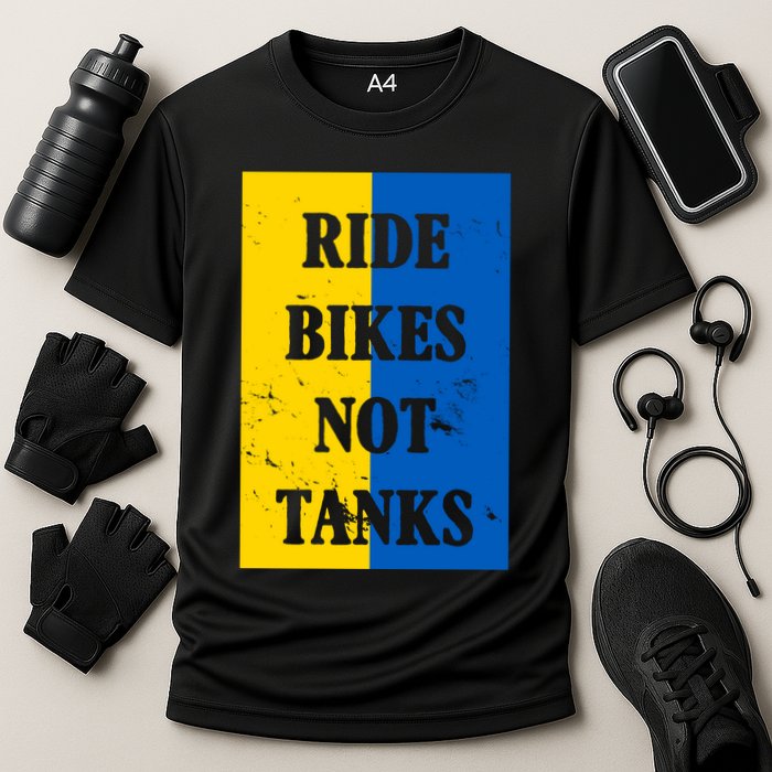 Ride Bikes Not Tanks Ukraine Cooling Performance Crew T-Shirt