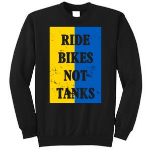 Ride Bikes Not Tanks Ukraine Sweatshirt