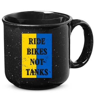 Ride Bikes Not Tanks Ukraine 15oz Campfire Ceramic Mug