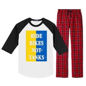 Ride Bikes Not Tanks Ukraine Raglan Sleeve Pajama Set