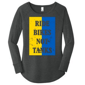 Ride Bikes Not Tanks Ukraine Women's Perfect Tri Tunic Long Sleeve Shirt