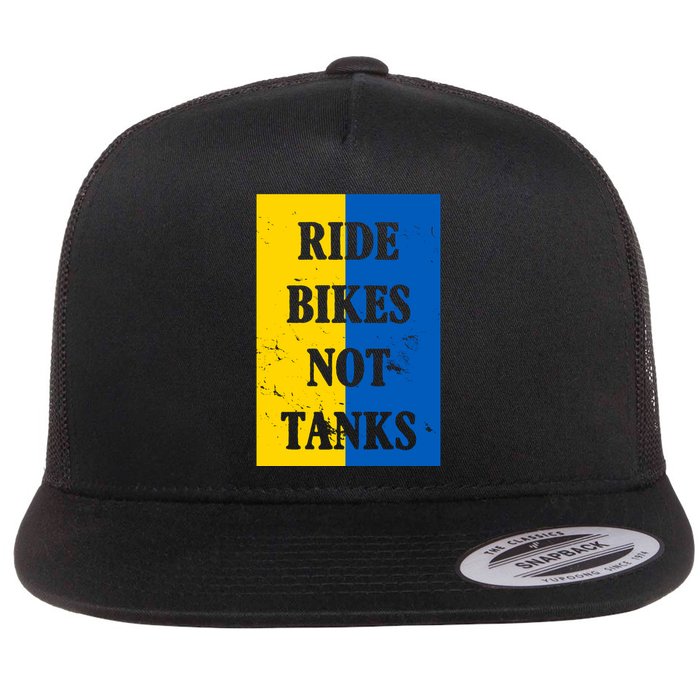 Ride Bikes Not Tanks Ukraine Flatbill Hat