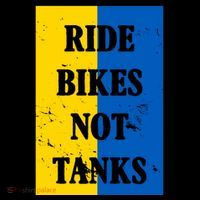 Ride Bikes Not Tanks Ukraine 16 in Basic Backpack