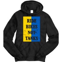 Ride Bikes Not Tanks Ukraine Tie Dye Hoodie