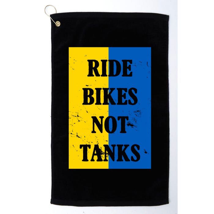 Ride Bikes Not Tanks Ukraine Golf Towel