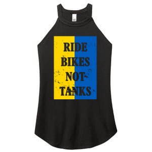 Ride Bikes Not Tanks Ukraine Women's Perfect Tri Rocker Tank