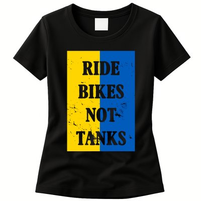 Ride Bikes Not Tanks Ukraine Womens T-Shirt