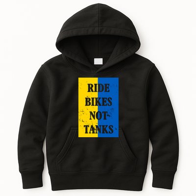 Ride Bikes Not Tanks Ukraine Kids Hoodie