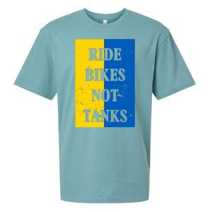 Ride Bikes Not Tanks Ukraine Sueded Cloud Jersey T-Shirt