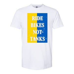 Ride Bikes Not Tanks Ukraine Softstyle CVC T-Shirt