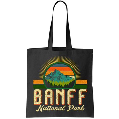Retro Banff National Park Moutains Camping Hiking Outdoor Bag