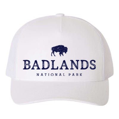 Retro Badlands National Park Bison Hiking Souvenir Yupoong Adult 5-Panel Trucker Hat