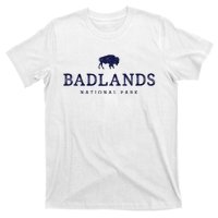 Retro Badlands National Park Bison Hiking Souvenir T-Shirt