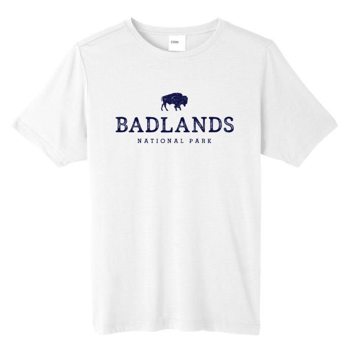 Retro Badlands National Park Bison Hiking Souvenir Tall Fusion ChromaSoft Performance T-Shirt