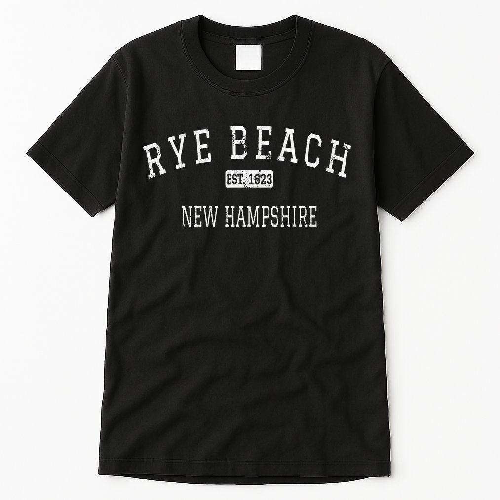 Rye Beach New Hampshire Nh Vintage Tall T-Shirt