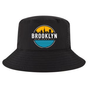 Retro Brooklyn New York City Skyline Cool Comfort Performance Bucket Hat