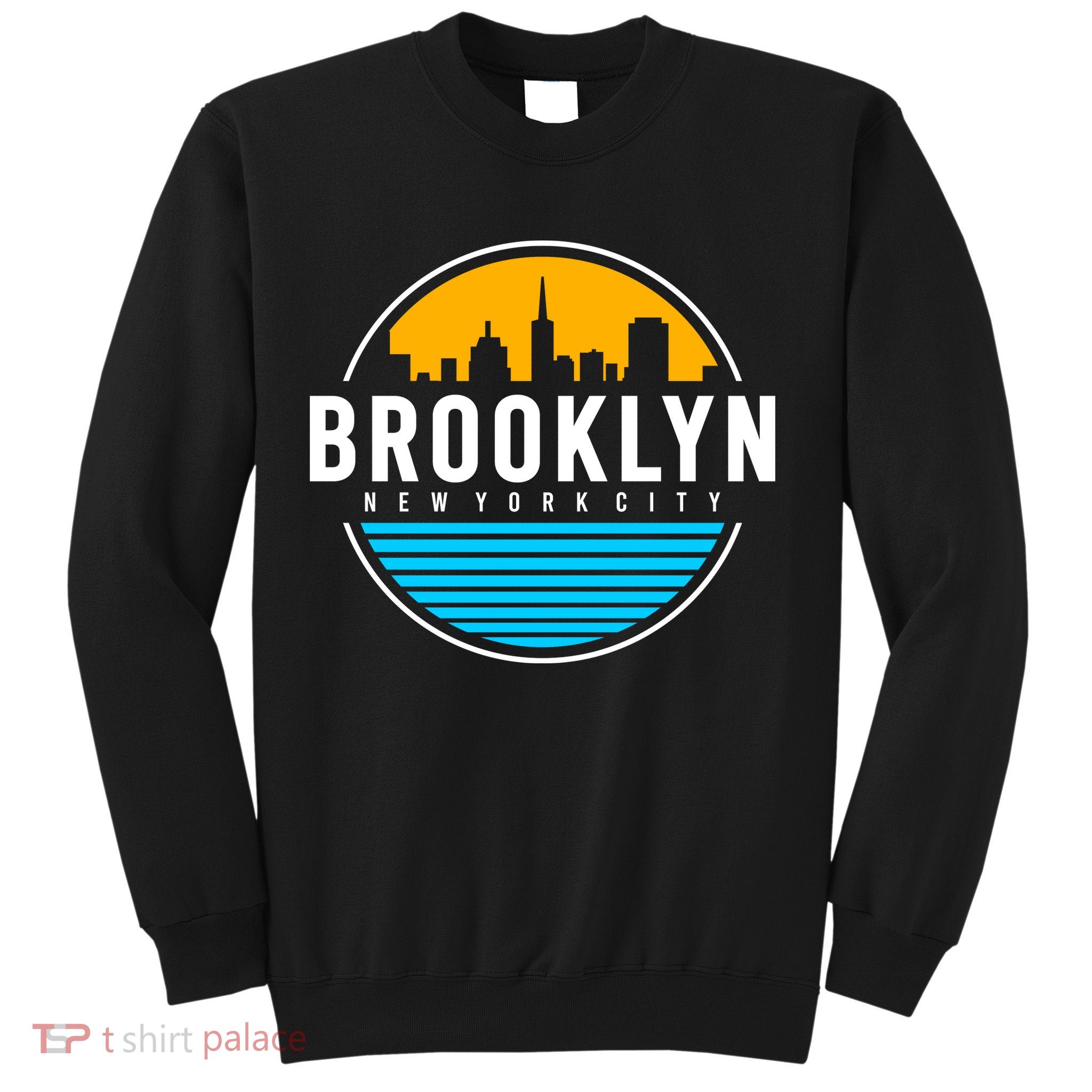 Retro Brooklyn New York City Skyline Sweatshirt