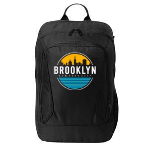 Retro Brooklyn New York City Skyline City Backpack