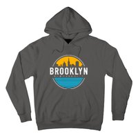 Retro Brooklyn New York City Skyline Hoodie