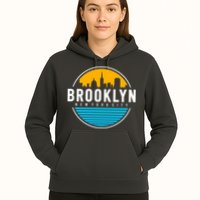 Retro Brooklyn New York City Skyline Hoodie